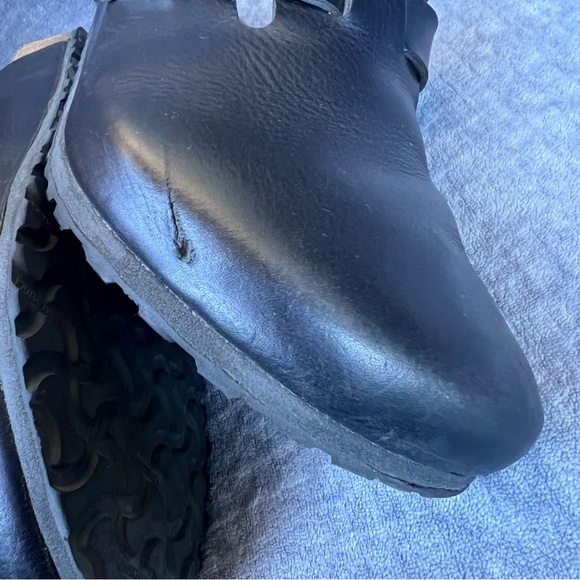 Birkenstock Boston Leather Clogs Black Men’s EU 46 US 13 Casual Comfortable - Picture 4 of 15